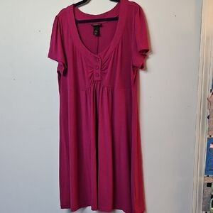 Lane Bryant Pink Midi Dress